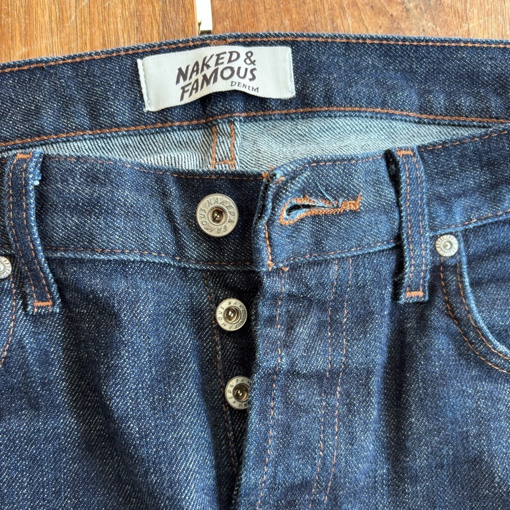 Naked & Famous Men's Jeans SuperSkinny Guy - Stretch Selvedge TAG SZ 33  NWOT - Picture 12 of 16